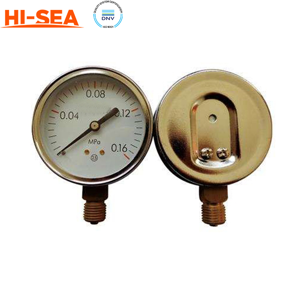 Marine Y Serie Stainless Steel Pressure Gauge 